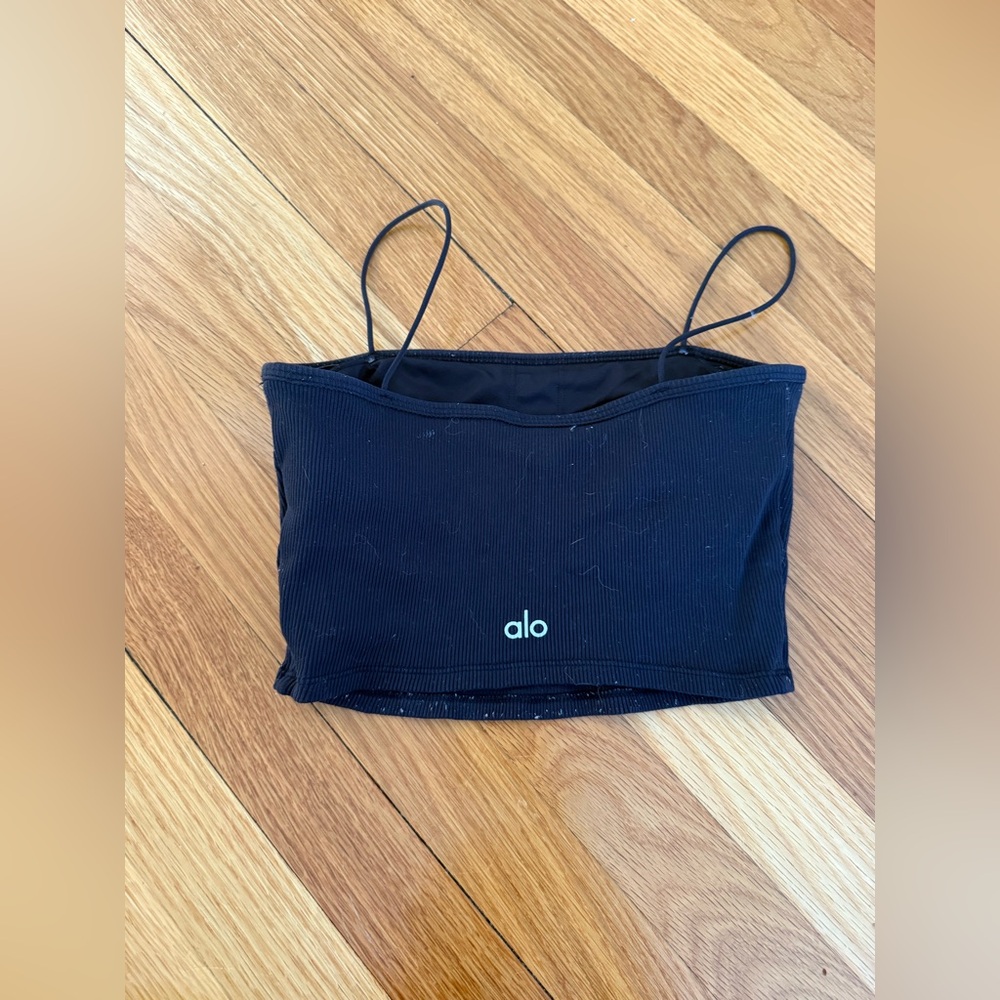 Alo Ribbed Spaghetti Strap Top